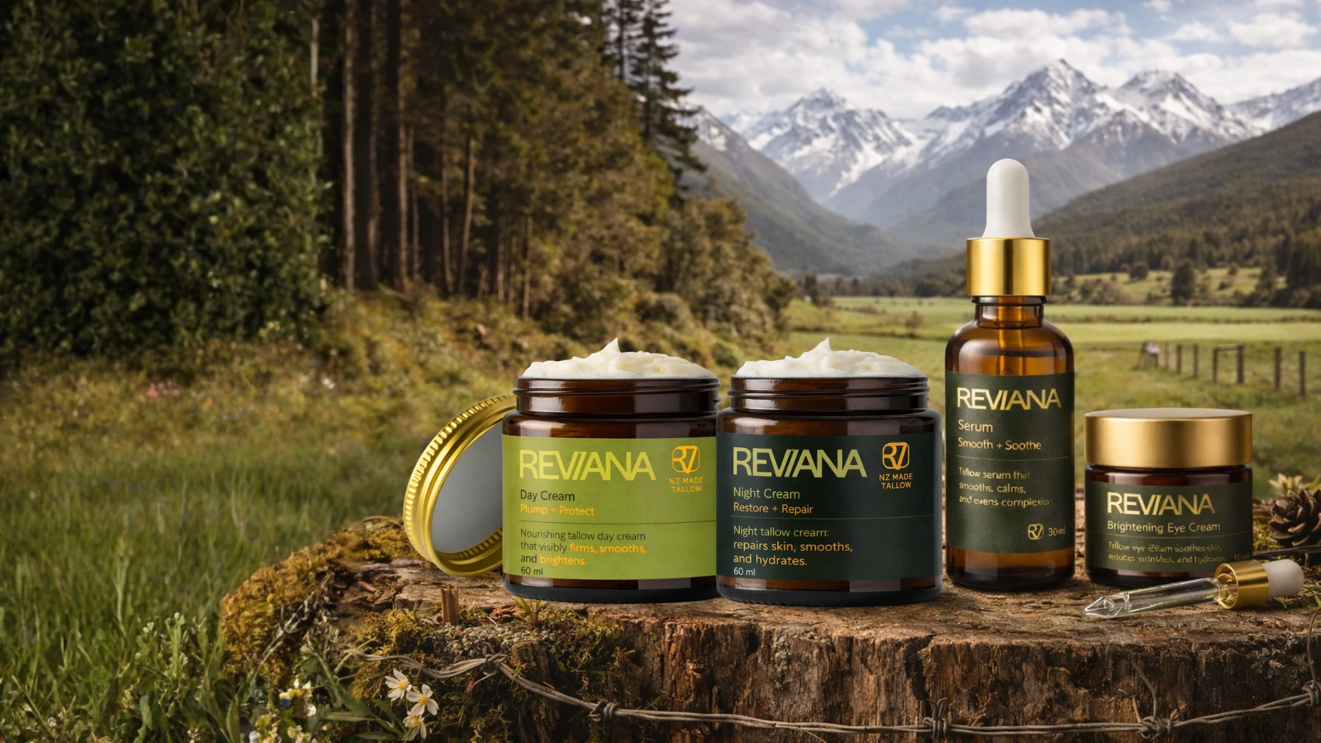 Reviora premium anti-aging skincare collection