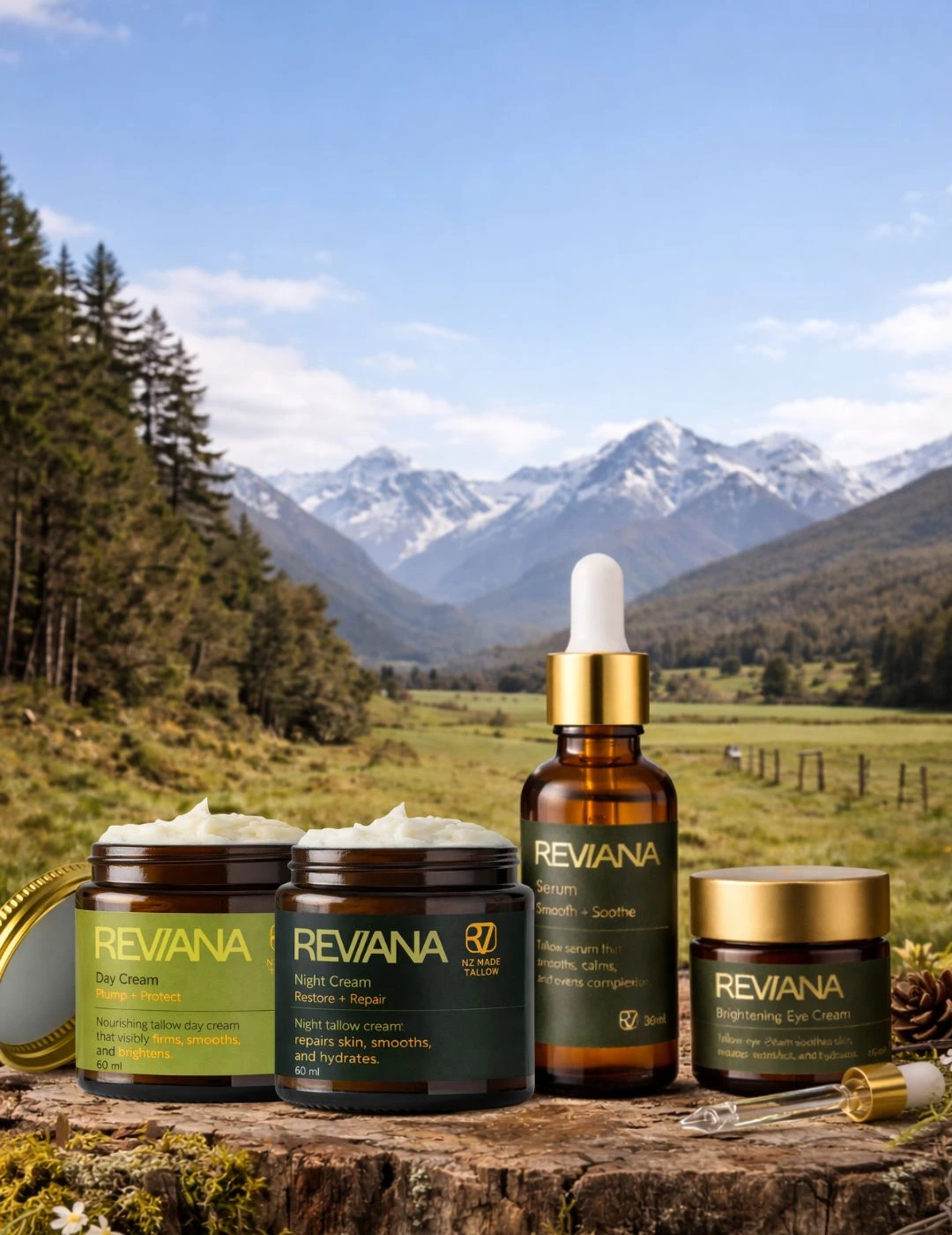 Reviora premium anti-aging skincare collection